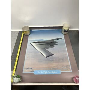 Vintage B-2 Test Flight Over Mojave Poster 32" x 25 1/2"